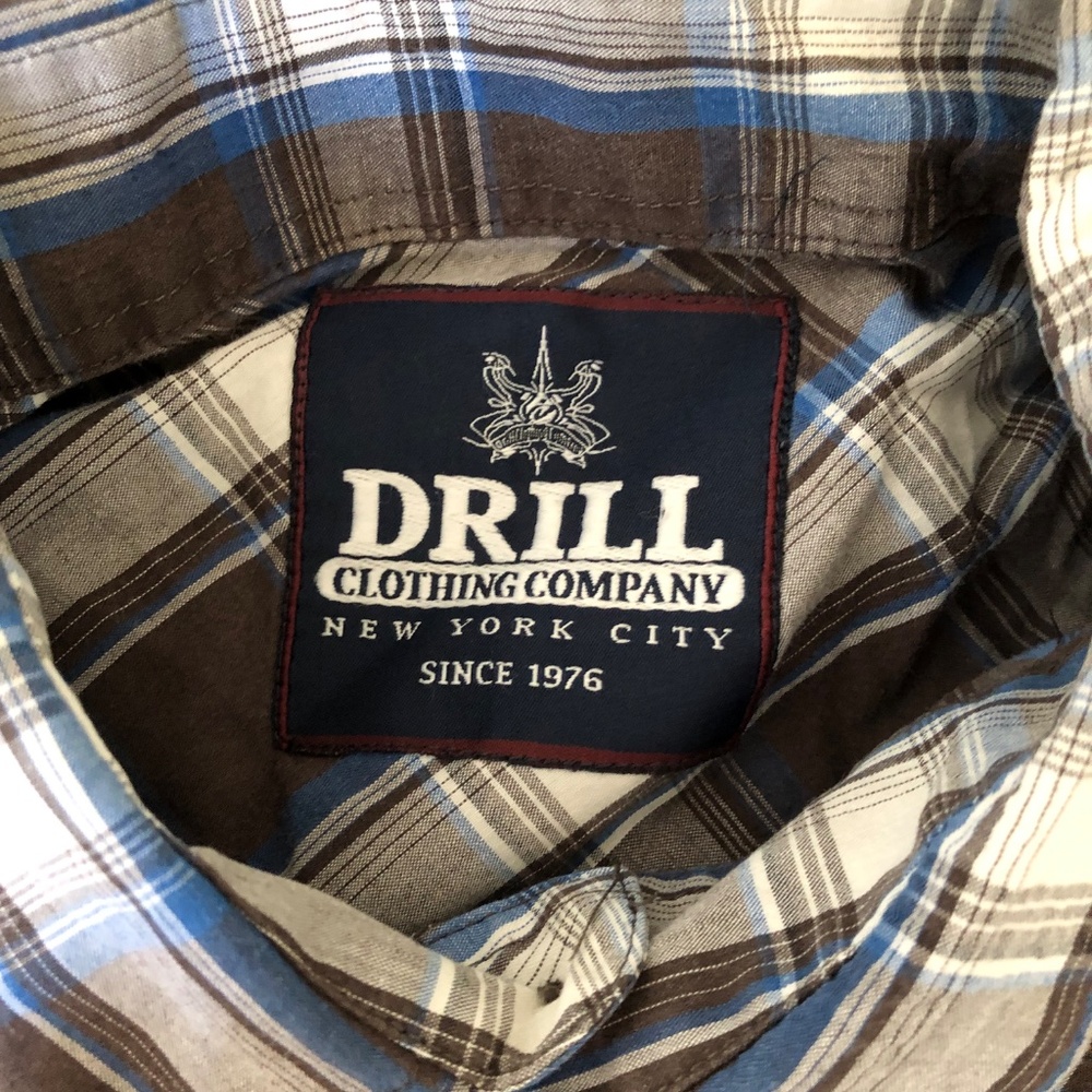 Buy 1 Get 2 Drill Slim fit stretch white large and Alfani blue shirt cotton - Picture 4 of 11